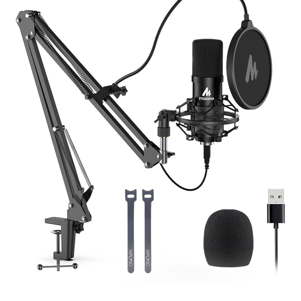 Maono Black Microphone Set